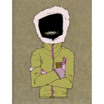 'Hoodie' colour print
